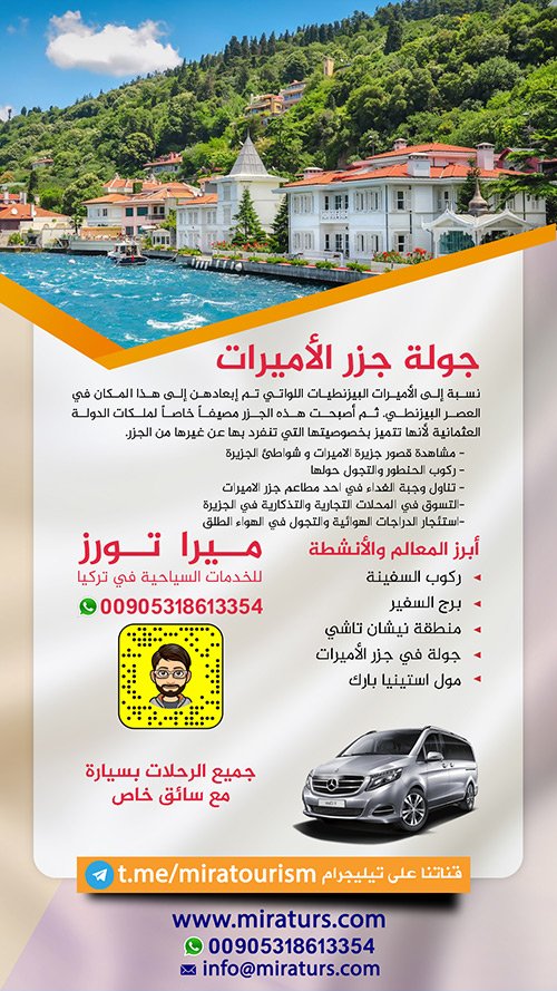 جولة جزيرة الأميرات بسيارة مع سائق من اسطنبول خاص بكم إلى أجمل رحلة بحرية من اسطنبول إلى جزر الأميرات